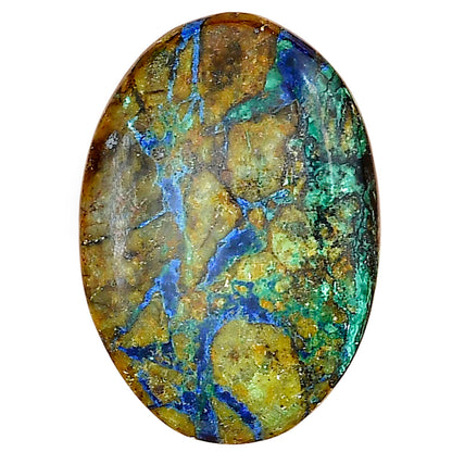 Azurite Chrysocolla 31.29x21.89x6 mm Oval Gemstone LS02430-37