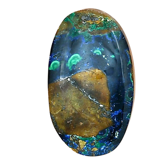 Azurite Chrysocolla 27.17x16x6 mm Oval Gemstone LS02432-37