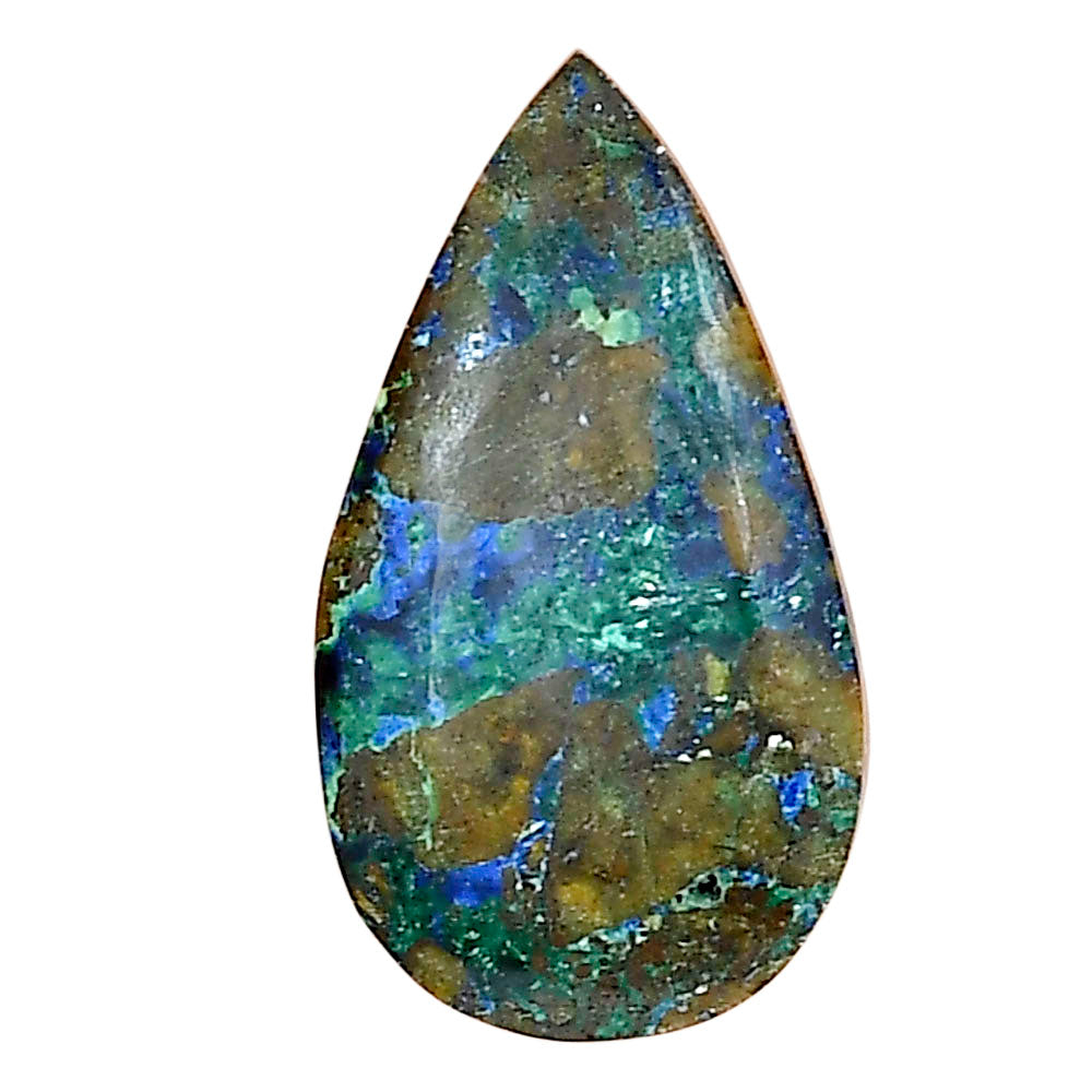 Azurite Chrysocolla 25.82x14.3x5.8 mm Pear Gemstone LS02447-37