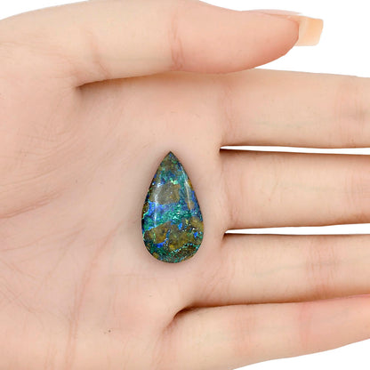 Azurite Chrysocolla 25.82x14.3x5.8 mm Pear Gemstone LS02447-37