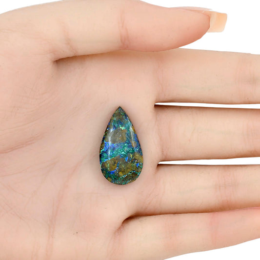 Azurite Chrysocolla 25.82x14.3x5.8 mm Pear Gemstone LS02447-37