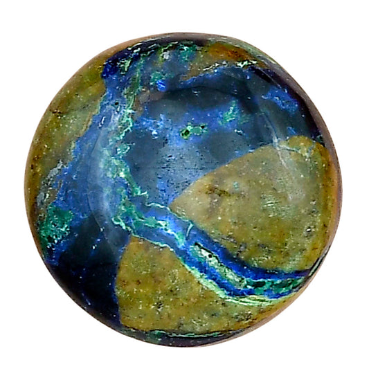 Azurite Chrysocolla 20.5x20.5x7 mm Round Gemstone LS02448-37