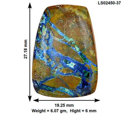 Azurite Chrysocolla 27.18x19.25x6 mm Fancy Gemstone LS02450-37