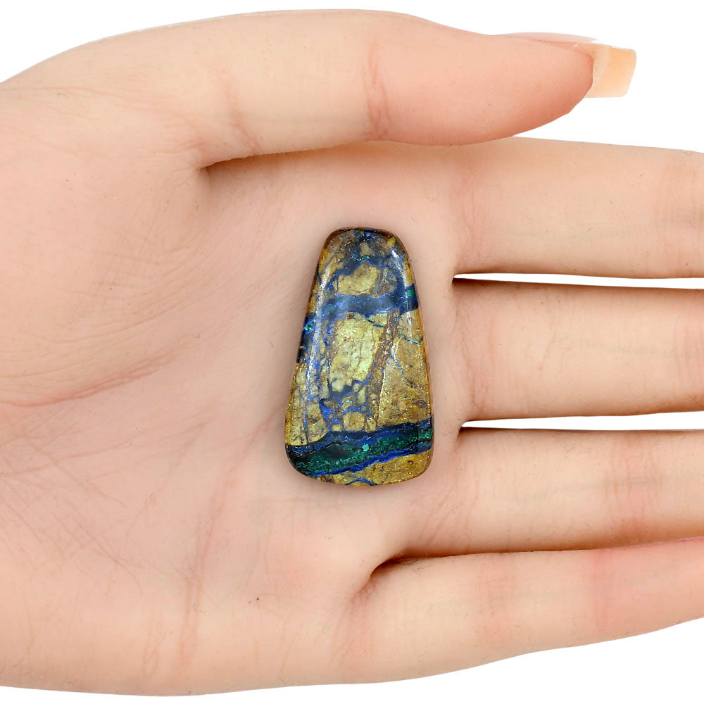 Azurite Chrysocolla 34.17x19.6x5.2 mm Fancy Gemstone LS02452-37