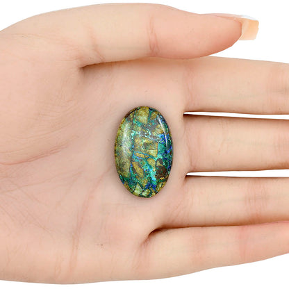 Azurite Chrysocolla 29.39x19.9x5.5 mm Oval Gemstone LS02457-37