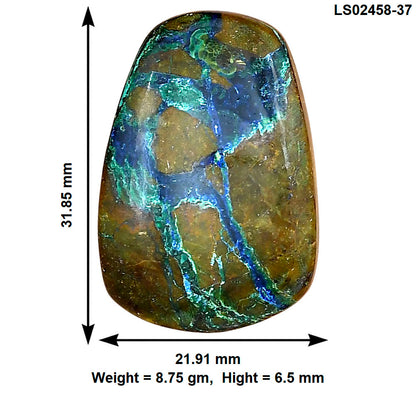 Azurite Chrysocolla 31.85x21.91x6.5 mm Fancy Gemstone LS02458-37