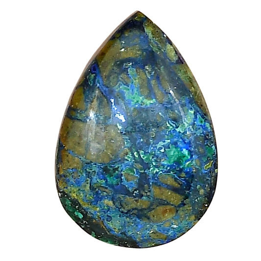 Azurite Chrysocolla 23.27x16x7.5 mm Pear Gemstone LS02459-37