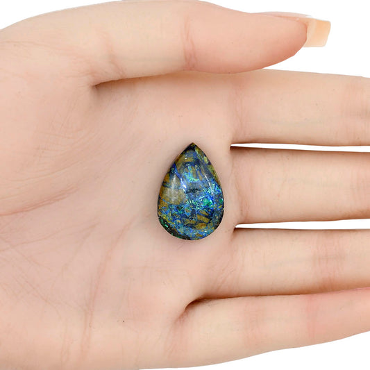 Azurite Chrysocolla 23.27x16x7.5 mm Pear Gemstone LS02459-37