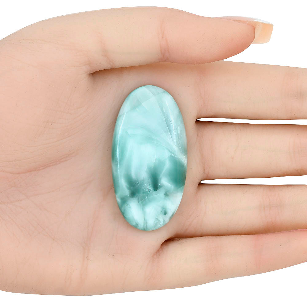 Hemimorphite 45.2x23.7x6.5 mm Oval Gemstone LS02464-38