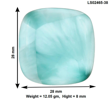 Hemimorphite 28x28x8 mm Baguette Gemstone LS02465-38