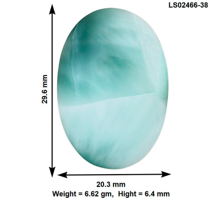Hemimorphite 29.6x20.3x6.4 mm Oval Gemstone LS02466-38