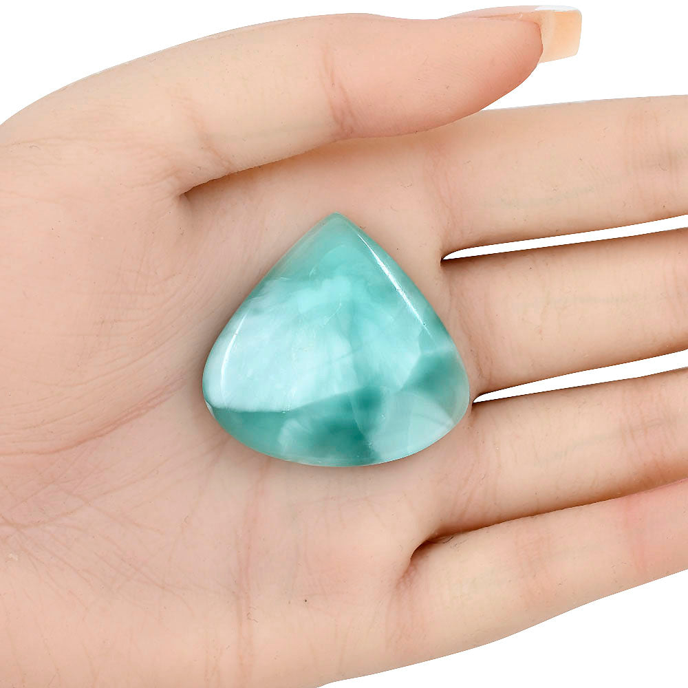 Hemimorphite 35.85x34.3x6.5 mm Heart Gemstone LS02473-38