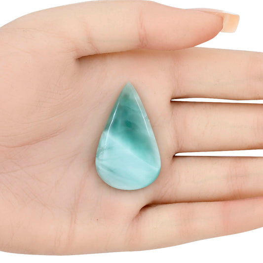 Hemimorphite 38.1x23x6 mm Pear Gemstone LS02475-38