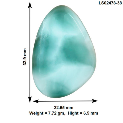 Hemimorphite 32.9x22.65x6.5 mm Fancy Gemstone LS02478-38
