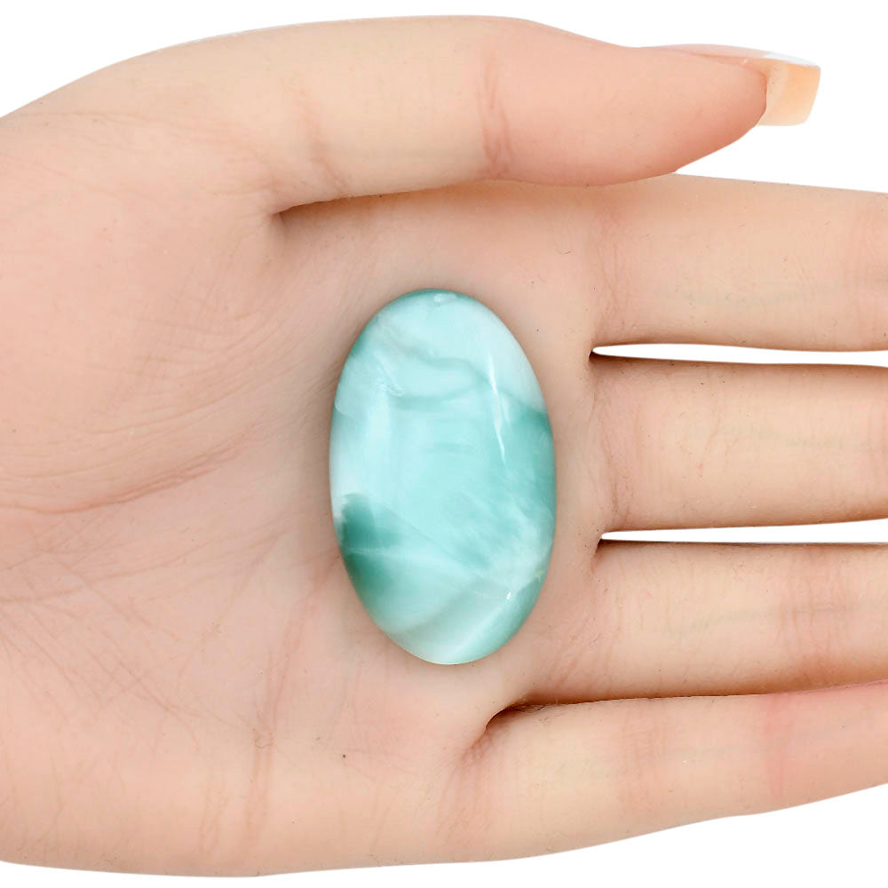 Hemimorphite 39.15x23.65x7 mm Oval Gemstone LS02497-38