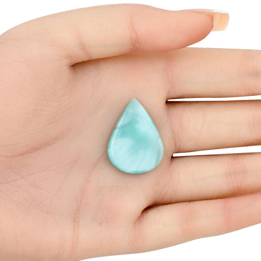 Hemimorphite 27x20.15x3 mm Pear Gemstone LS02505-38