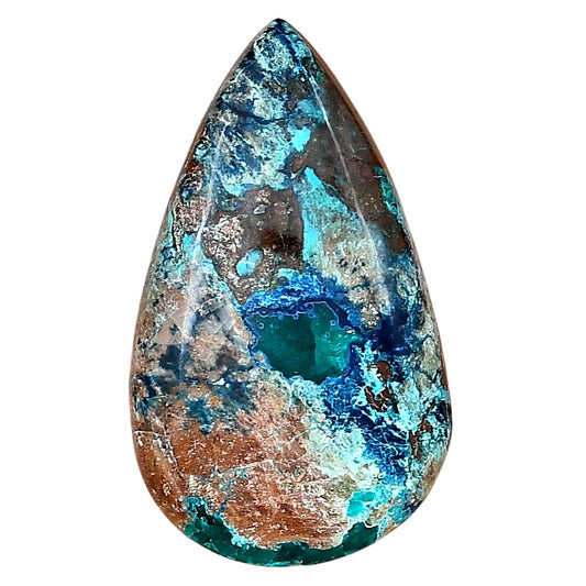 Shattuckite 38.1x22.36x6.6 mm Pear Gemstone LS02506-39