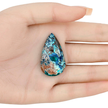 Shattuckite 38.1x22.36x6.6 mm Pear Gemstone LS02506-39