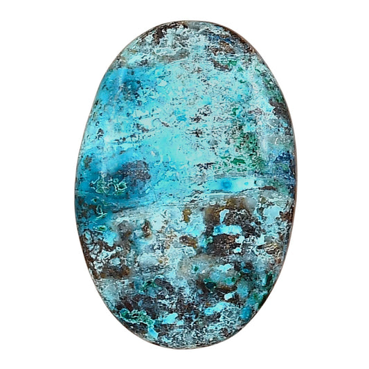 Shattuckite 31.19x21.15x5.3 mm Oval Gemstone LS02507-39
