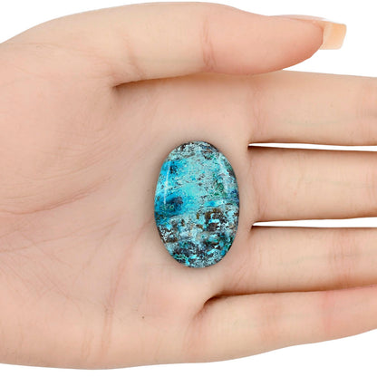 Shattuckite 31.19x21.15x5.3 mm Oval Gemstone LS02507-39