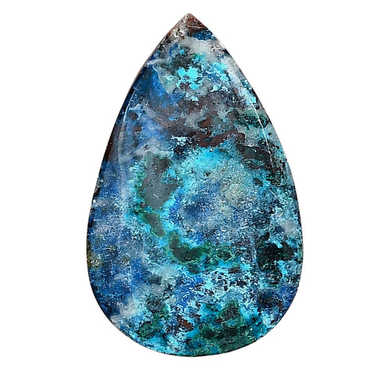 Shattuckite 36x22.68x5.3 mm Pear Gemstone LS02508-39