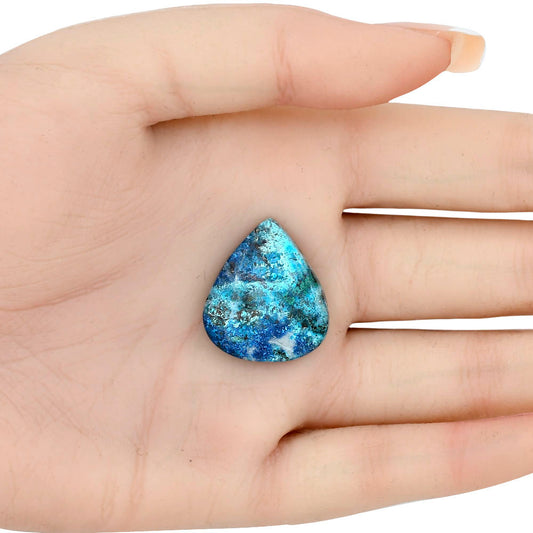 Shattuckite 24.49x21.48x5.4 mm Heart Gemstone LS02509-39