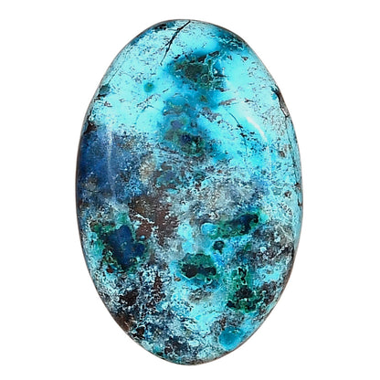 Shattuckite 32.23x21.13x5.6 mm Oval Gemstone LS02513-39
