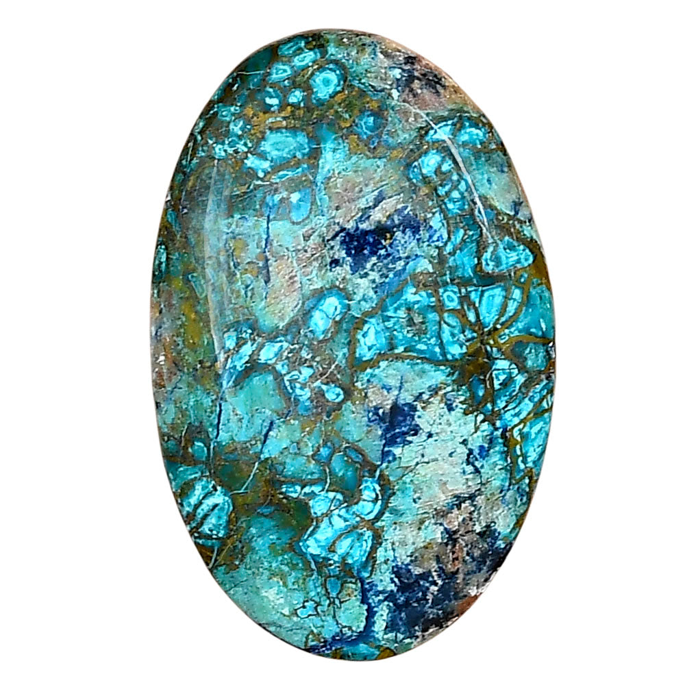 Shattuckite 32.87x21.1x6.1 mm Oval Gemstone LS02515-39