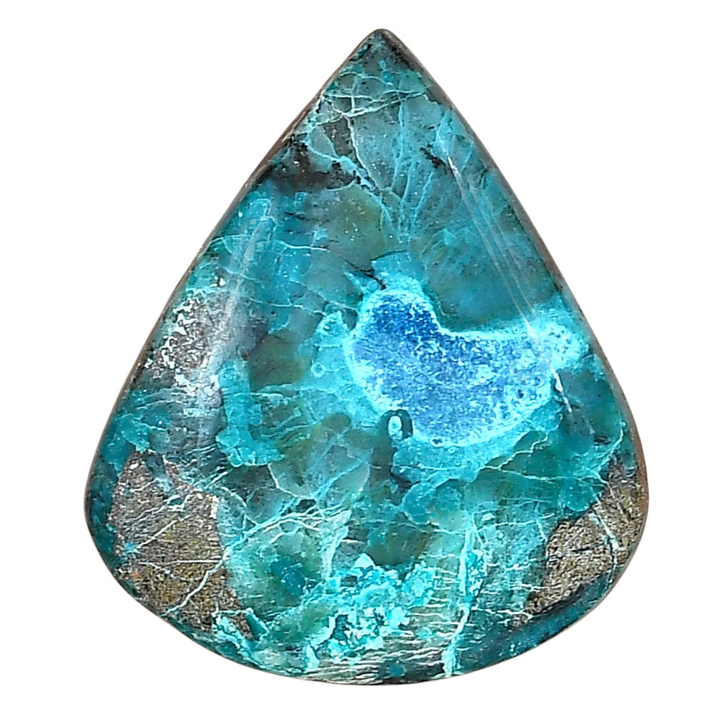 Shattuckite 32.14x27.65x6.3 mm Heart Gemstone LS02521-39