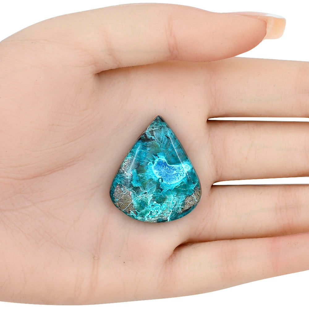 Shattuckite 32.14x27.65x6.3 mm Heart Gemstone LS02521-39