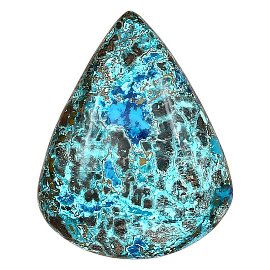 Shattuckite 32.77x25.7x7.5 mm Pear Gemstone LS02526-39