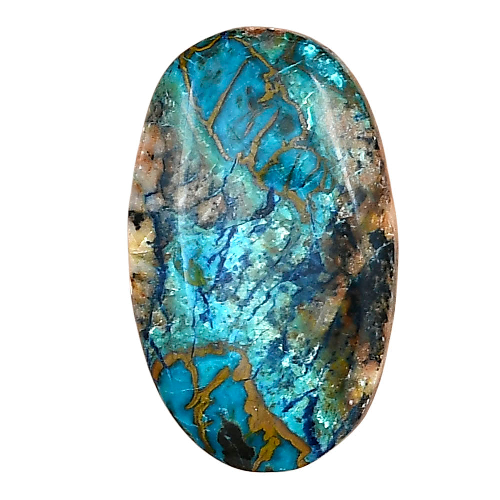Shattuckite 29.43x17.85x5.4 mm Oval Gemstone LS02527-39