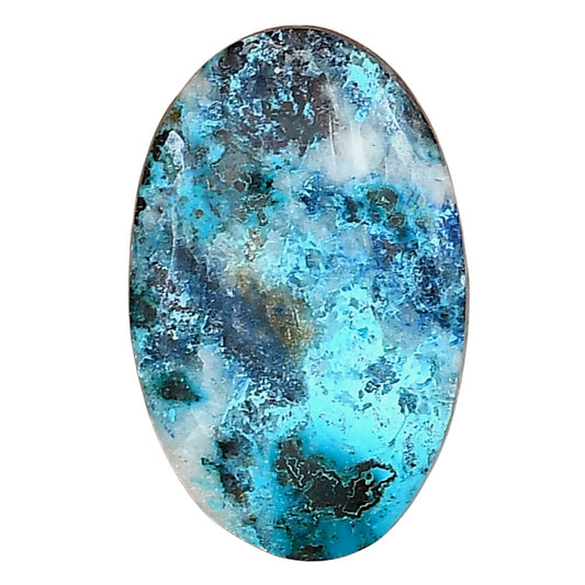 Shattuckite 28.13x17.93x4 mm Oval Gemstone LS02528-39