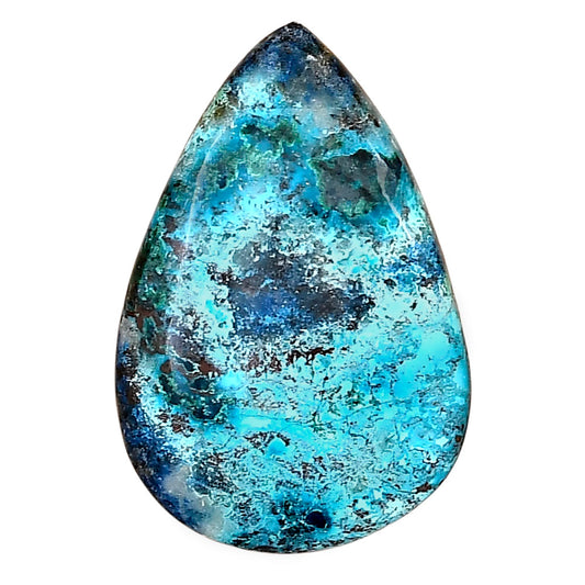 Shattuckite 32.4x21.69x5.65 mm Pear Gemstone LS02529-39