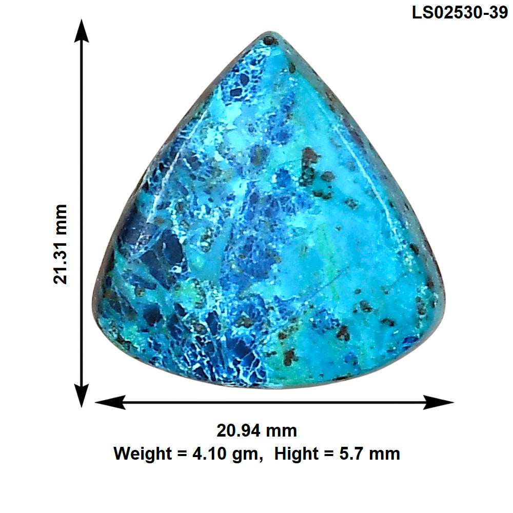 Shattuckite 21.31x20.94x5.7 mm Fancy Gemstone LS02530-39