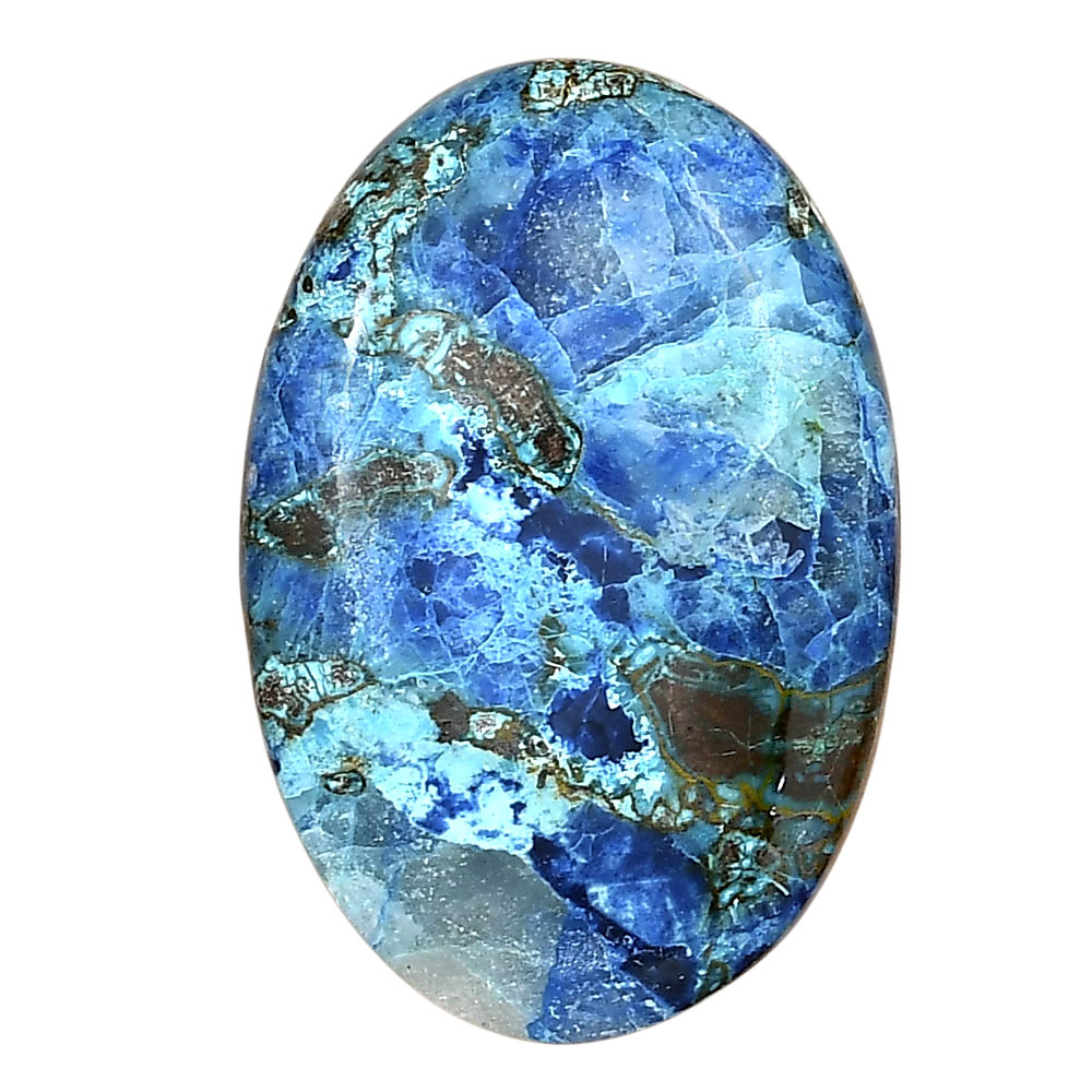 Shattuckite 36.7x24.73x7.1 mm Oval Gemstone LS02531-39