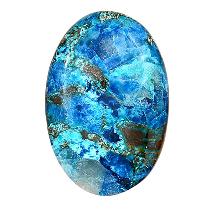 Shattuckite 36.7x24.73x7.1 mm Oval Gemstone LS02531-39