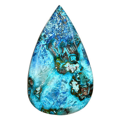 Shattuckite 38.53x23.19x6.2 mm Pear Gemstone LS02537-39
