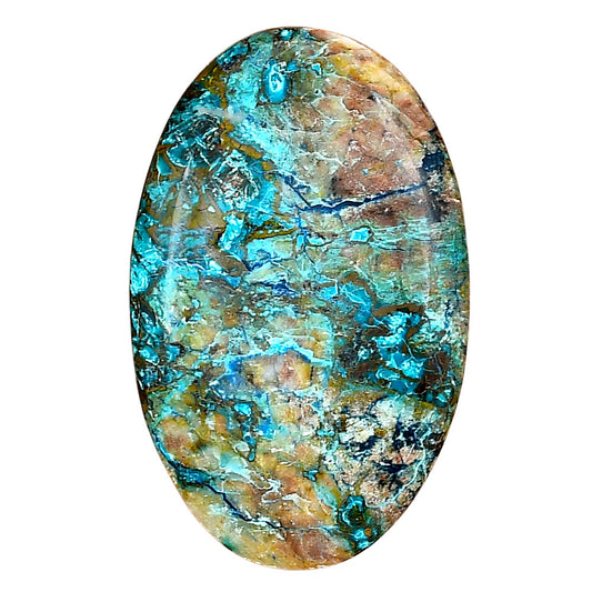 Shattuckite 38.03x24x6.4 mm Oval Gemstone LS02538-39