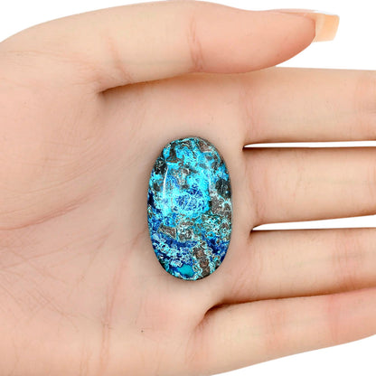 Shattuckite 33.96x20.1x8 mm Oval Gemstone LS02540-39