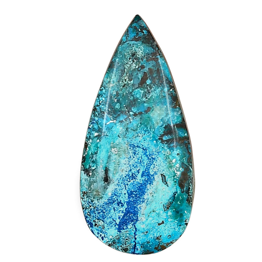 Shattuckite 37.35x18x5.35 mm Pear Gemstone LS02542-39