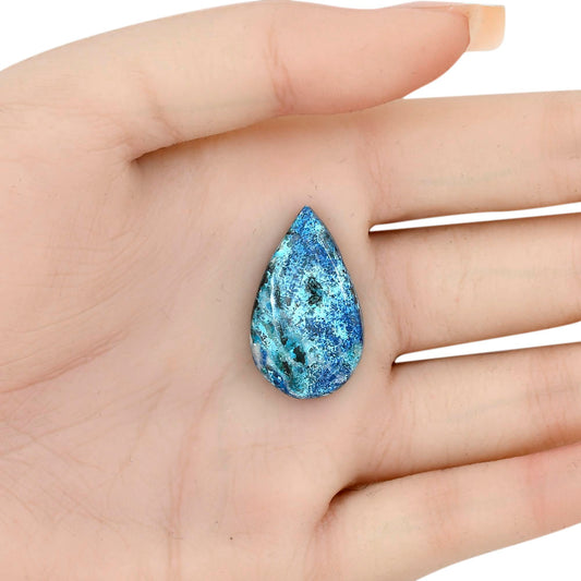 Shattuckite 28.44x16.9x5.7 mm Pear Gemstone LS02546-39