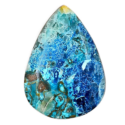 Shattuckite 26.67x19.1x6.7 mm Pear Gemstone LS02547-39