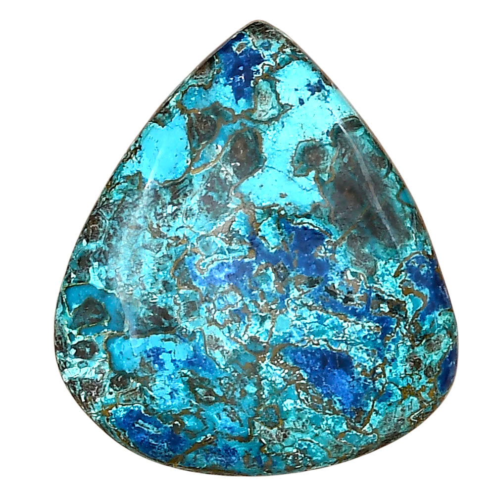 Shattuckite 32.6x29.12x7.3 mm Heart Gemstone LS02551-39