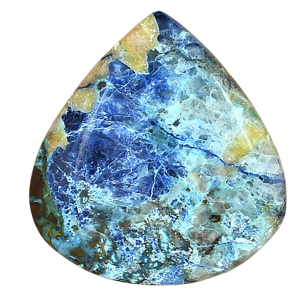 Shattuckite 33.42x33.41x6.7 mm Heart Gemstone LS02555-39
