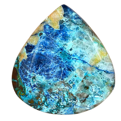 Shattuckite 33.42x33.41x6.7 mm Heart Gemstone LS02555-39