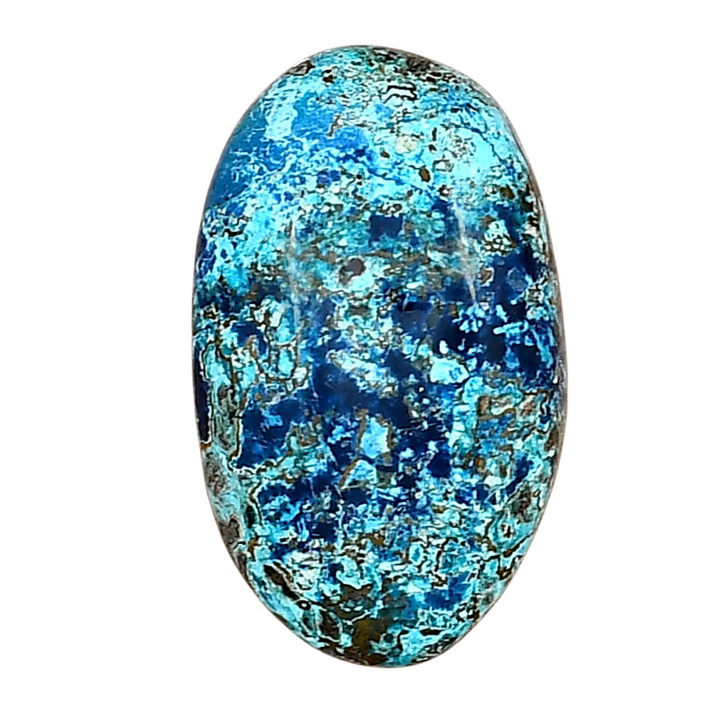 Shattuckite 25.57x15.35x7.1 mm Oval Gemstone LS02557-39