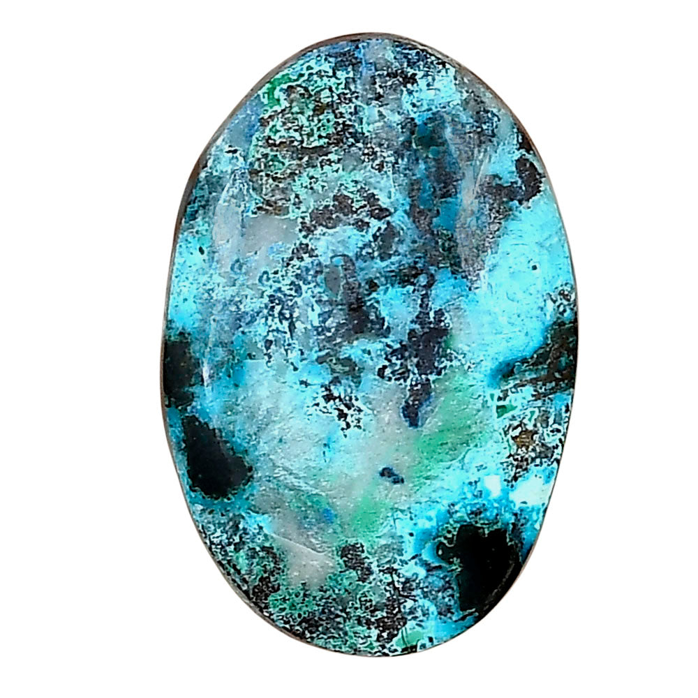 Shattuckite 28.37x19x5.4 mm Oval Gemstone LS02559-39