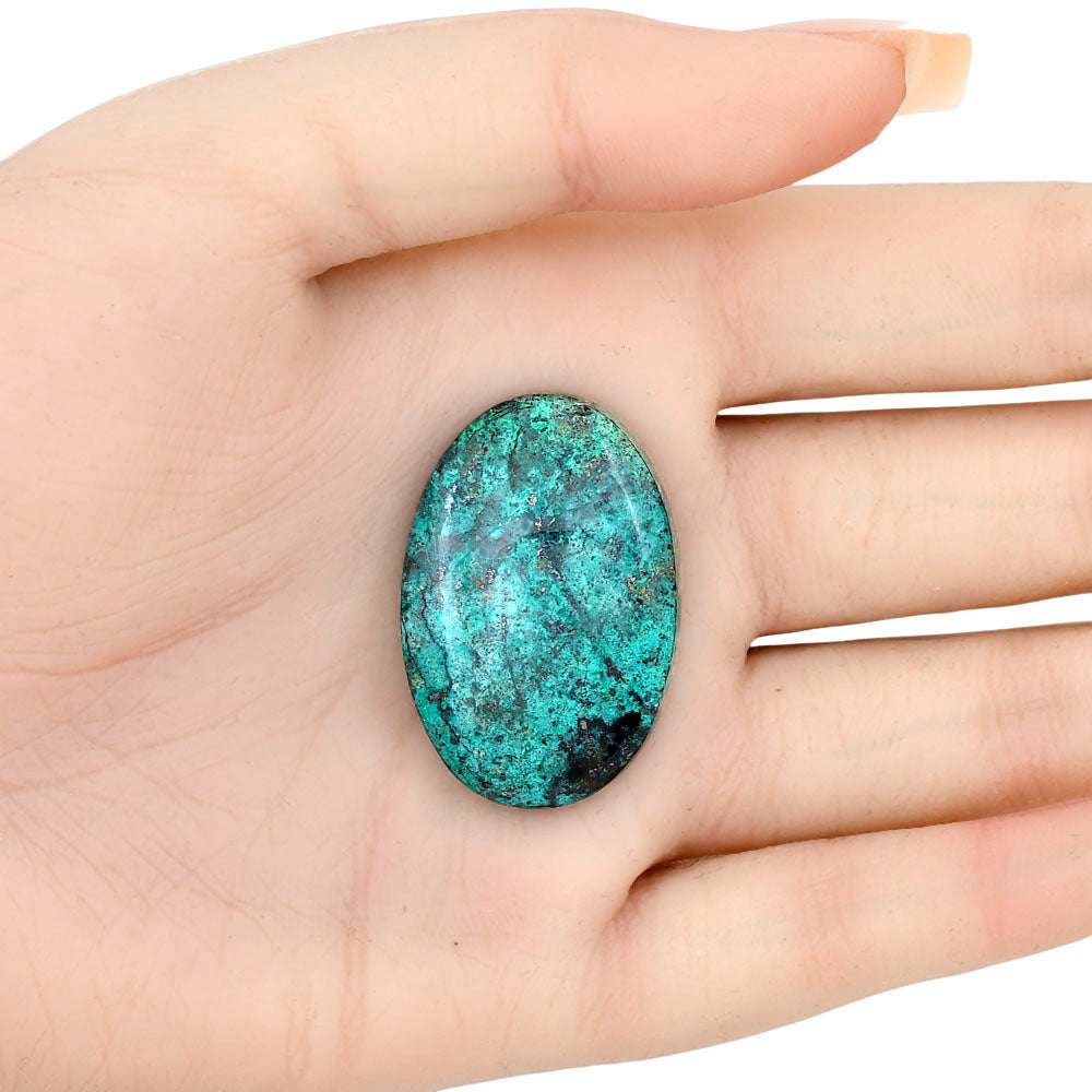 Shattuckite 34.93x23.53x6.1 mm Oval Gemstone LS02561-39