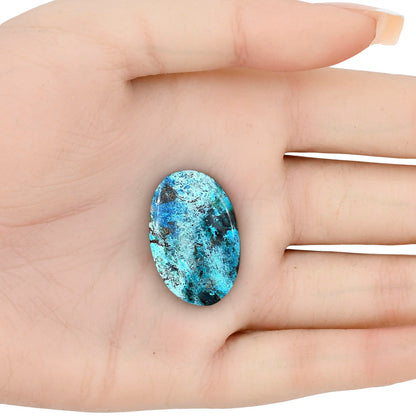 Shattuckite 28.75x18.8x4.85 mm Oval Gemstone LS02564-39